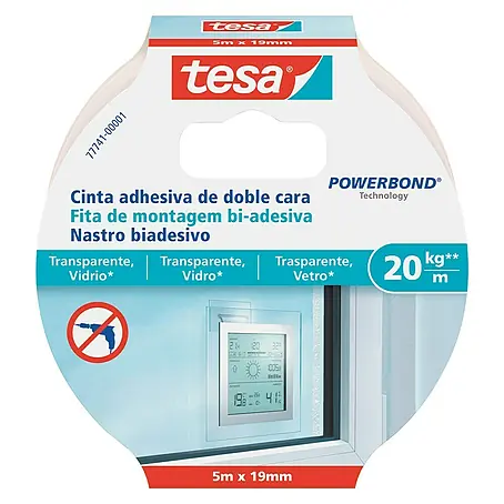 Tesa Powerbond Cinta de doble cara Vidrio