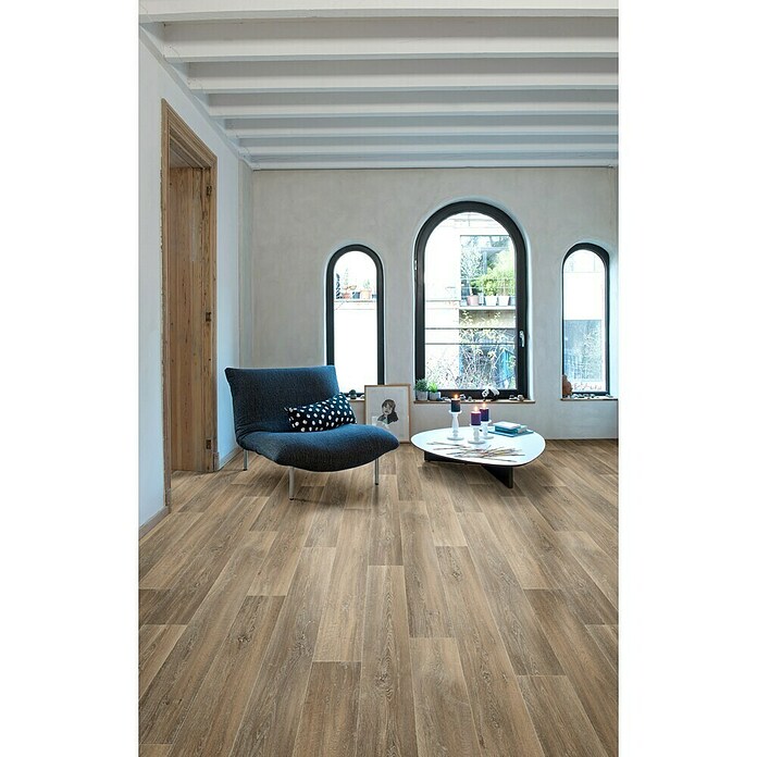 Beauflor PVC-Bodenbelag Meterware Hermes (Wood 05, Breite: 400 cm, Braun/Grau) | BAUHAUS