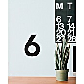Vinilo de pared Número 6 (Número 6, Negro, 4 x 9 cm, 1 pzs.) | BAUHAUS