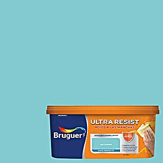 Bruguer Ultra Resist Pintura para paredes (Azul turquesa, 4 l, Mate)