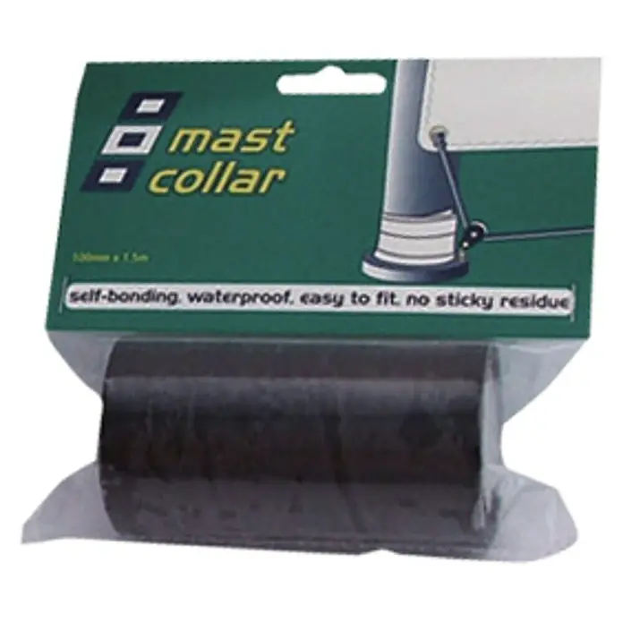 PSP Mastkragentape - 1,5 m x 100 mm, Schwarz - Eine Rolle Mastkragen, selbstklebend und wasserdicht, für einfache Montage ohne klebrige Rückstände.