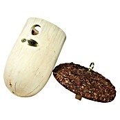Dobar Nistkasten (Durchmesser: 14 cm, Höhe: 27 cm, Natur/Braun, Holz)