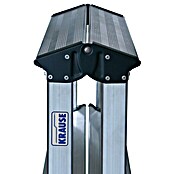 Krause Monto Stufen-Doppelleiter Dopplo (Arbeitshöhe: 2,4 m, Anzahl Tritte: 2 x 4 Stufen, Tiefe Stufen: 80 mm, Aluminium)
