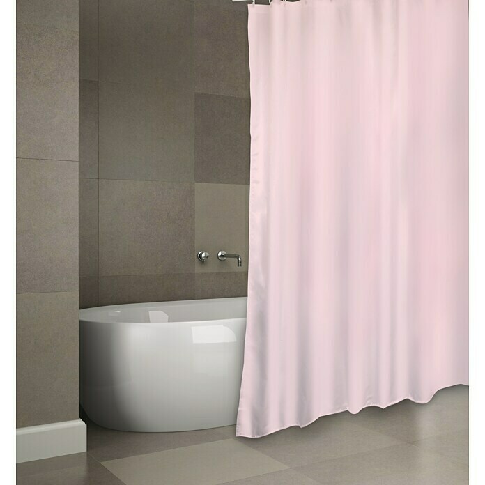 Venus Cortina de baño textil Pinky (An x Al: 180 x 200 cm, Rosa)