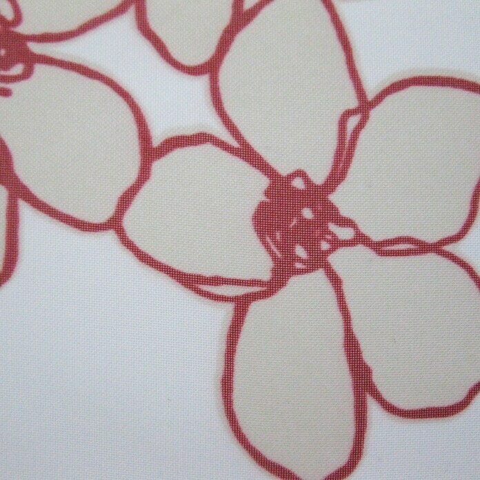 Expo Ambiente Flächenvorhang Bloom (Weiß/Rot, 60 x 245 cm)