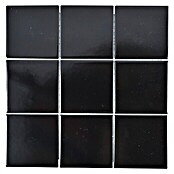 Mosaikfliese Quadrat Uni CQ 125 (29,8 x 29,8 cm, Schwarz, Matt)