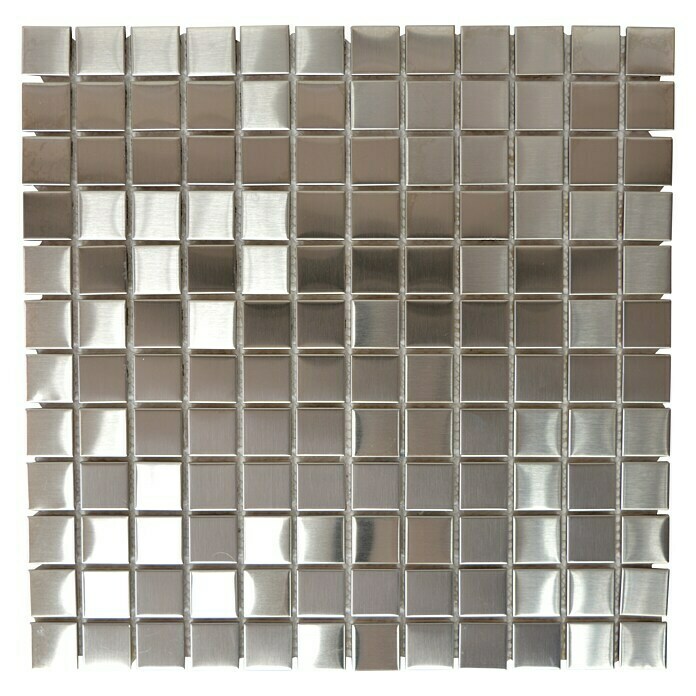 Mosaikfliese Quadrat XCE 23D (29,8 x 29,8 cm, Edelstahl, Silber)