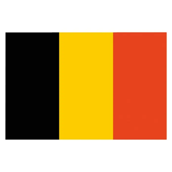 Bandera Bélgica - 60 x 40 cm - La bandera belga con sus franjas verticales de negro, amarillo y rojo. Símbolo de la nación y su historia.