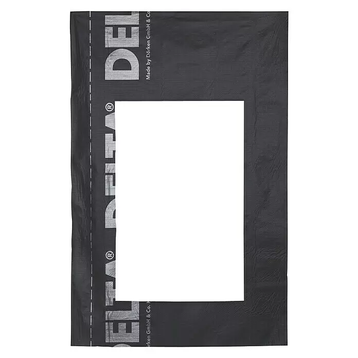 Lámina flexible para impermeabilización RUC - 78 x 140 cm - Membrana impermeabilizante gris oscuro con marca 'DELTA' parcialmente visible.