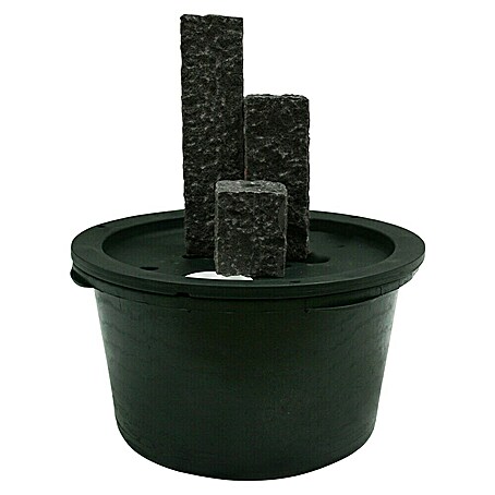 Ubbink AcquaArte Einbaubrunnen Taranto (Naturmaterialien, Dunkelgrau)