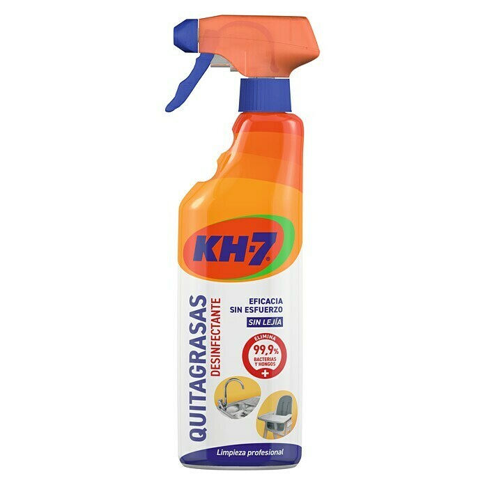 KH7 Quitagrasas desinfectante  (650 ml, Botella con cabezal rociable)