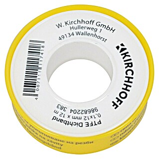 Kirchhoff Teflonband (12 m x 12 mm x 0,1 mm)
