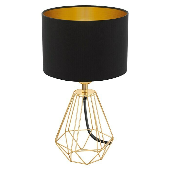 Eglo Lámpara de sobremesa Carlton 2 (60 W, Negro, Altura: 30,5 cm)