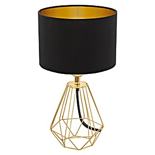 Eglo Lámpara de sobremesa Carlton 2 (60 W, L x An x Al: 16,5 x 16,5 x 30,5 cm, Oro, E14)