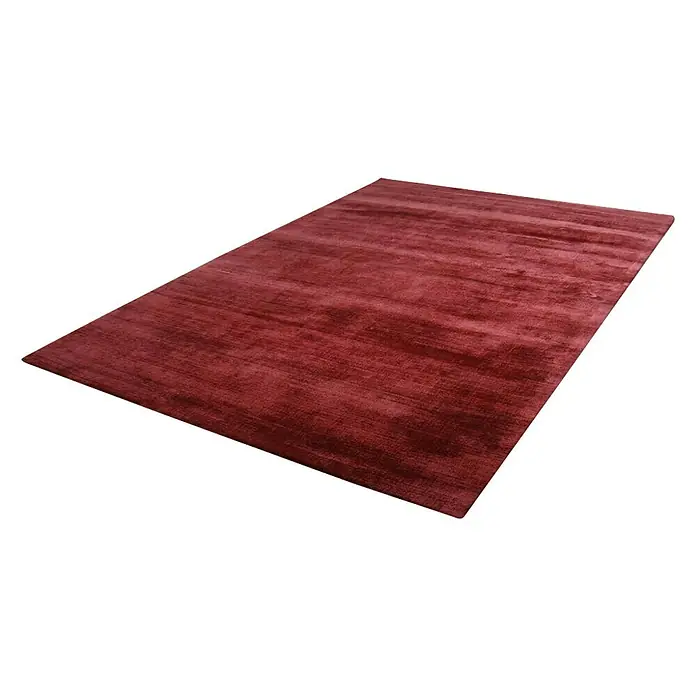 Kayoom Kurzflorteppich Luxury - Violett, 230 x 160 cm, 100 % Viskose - Ein eleganter, weinroter Teppich, der jedem Raum Wärme und Stil verleiht. Perfekt für Wohnzimmer oder Schlafzimmer, um eine gemütliche Atmosphäre zu schaffen.