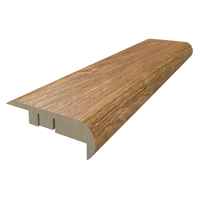 Perfil de escalera Roble Thermo - 2.440 x 68 x 22 mm - Nariz de escalera con aspecto de madera para una transición perfecta entre suelos, ideal para laminados y madera maciza.