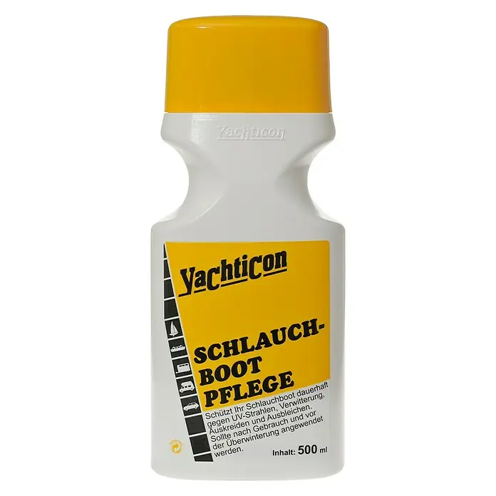 Yachticon Schlauchbootpflege - Flüssig, 500 ml - Yachticon Schlauchboot Pflege, ein Schutzmittel für Schlauchboote, das vor UV-Strahlen und Verwitterung schützt.