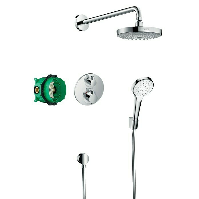 Hansgrohe Conjunto de ducha empotrado Crometta Select S (Con grifo termostático, Número de funciones: 2)