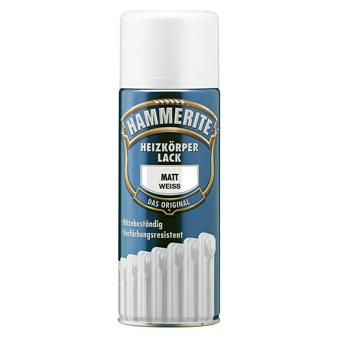 Hammerite Heizkörperlack (Weiß, 400 ml, Seidenmatt)