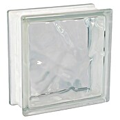 Bloque de vidrio ondulado (Transparente, Decorativo, 8 x 19 x 19 cm, Cuadrado) | BAUHAUS