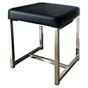 Camargue Badhocker Berkay (28,5 x 30 x 45 cm, Schwarz/Chrom)