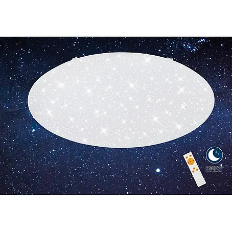 Briloner LED-Deckenleuchte rund Sterne