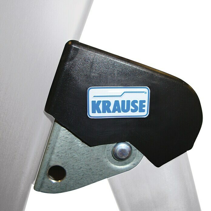 Krause Monto Stufenstehleiter Solido (Arbeitshöhe: 2,85 m, Anzahl Tritte: 4 Stufen, Tiefe Stufen: 80 mm, Aluminium)