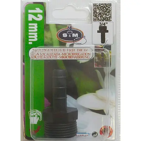 Conector para manguera goteo Macho