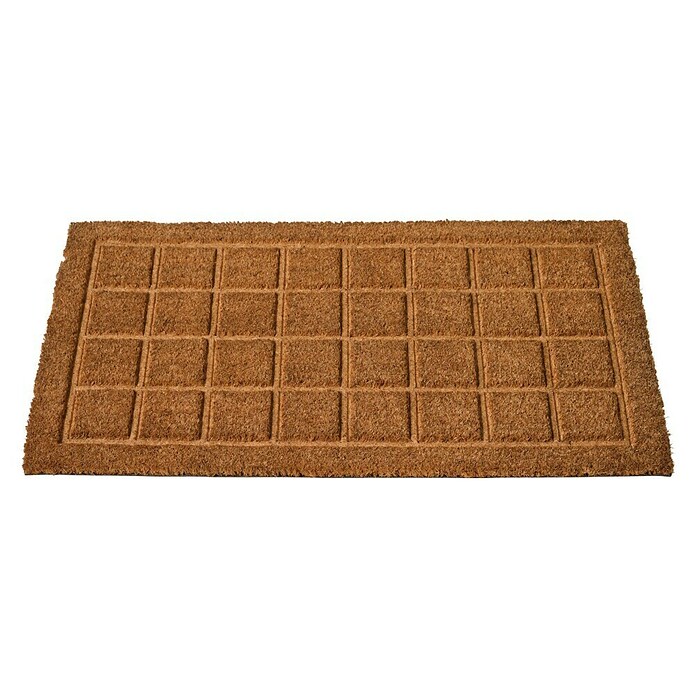 Felpudo Cuadrícula (70 x 40 cm, Natural) | BAUHAUS