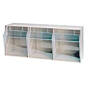 Organizador con gavetas extraíbles (Número de compartimentos: 3, Transparente)
