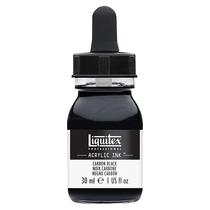 Liquitex Professional Acryltinte (Karbonschwarz, 30 ml, Flasche)