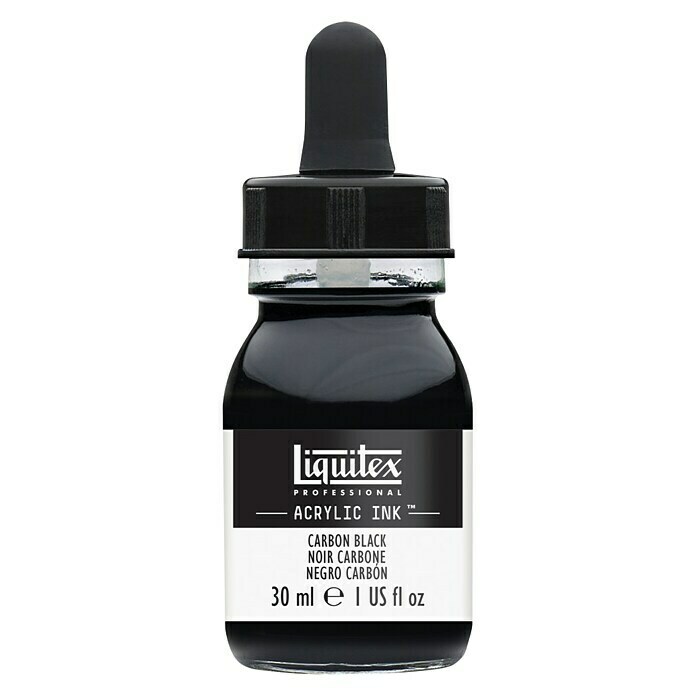 Liquitex Professional Acryltinte (Karbonschwarz, 30 ml, Flasche)