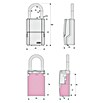 Abus Schlüsselbox Key Garage 737 (Geeignet für: Bis zu 8 Schlüssel, L x B x H: 38 x 62 x 95 mm, Mit Bügel)
