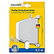 Schellenberg Aufschraubwickler (L x B x H: 188 x 156 x 34 mm, Gurtbreite: 23 mm, Weiß)