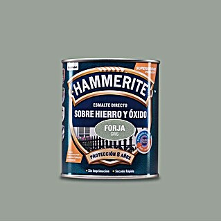 Hammerite Esmalte para metal Hierro y óxido (Gris, 750 ml, Efecto forja)