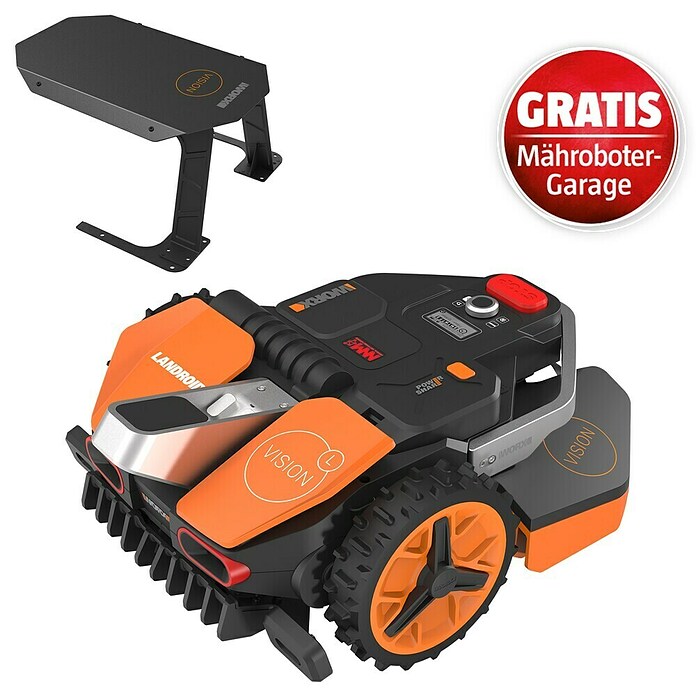 Worx PowerShare 20V Maschinenpaket Landroid Vision L1300 (Mähroboter Landroid Vision L1300 & Garage Vision) | BAUHAUS