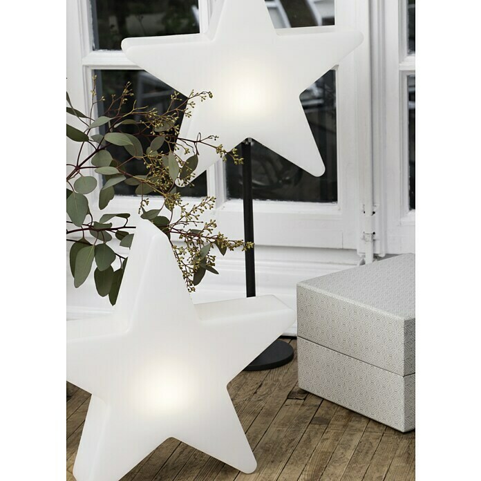 8 Seasons Design Shining BAUHAUS 1-flammig, Neutralweiß) 10 | cm, Star (Außen, LED-Stern