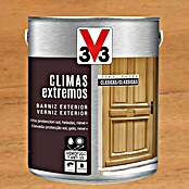 V33 Barniz para madera exterior Climas Extremos  (Roble oscuro, Brillante, 2,5 l)
