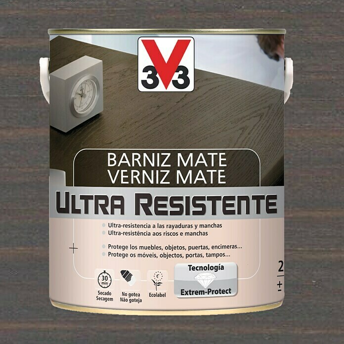 V33 barniz ultra resistente mate – interior – Pinturas Vipesa