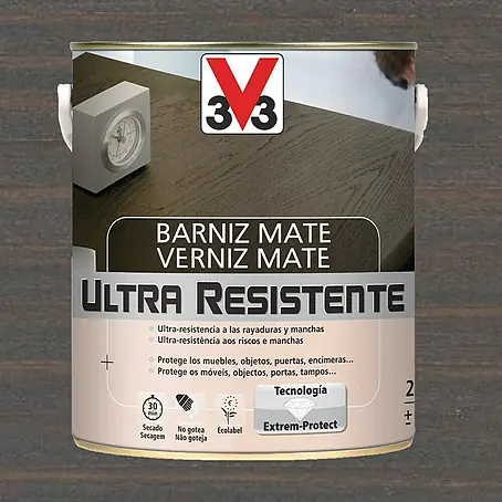 V33  Barniz para madera Mate Ultra Resistente