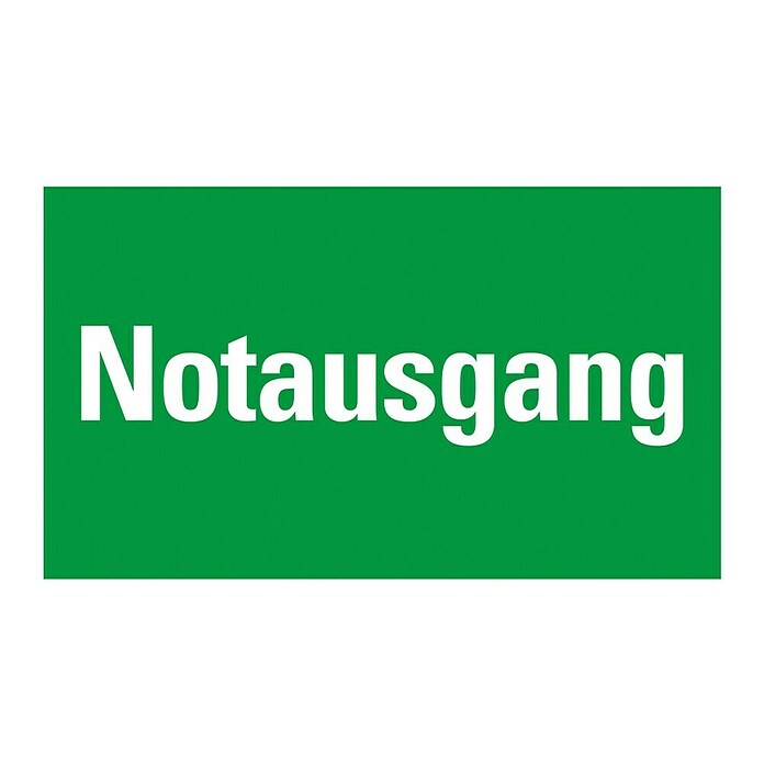 Pickup Fluchtwegschild (Motiv: Notausgang, L x B: 33 x 20 cm)