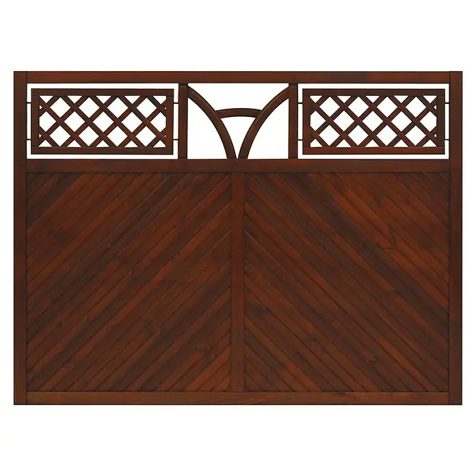 Andrewex Sichtschutzelement Toulon - Gerade, Braun - Dieser braune Gartenzaun aus Holz bietet mit seinem dekorativen Design Privatsphäre und verschönert jeden Außenbereich.