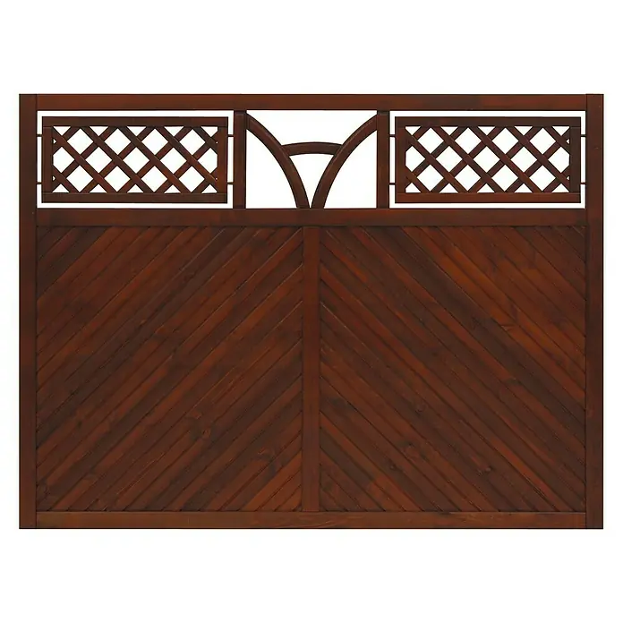 Andrewex Sichtschutzelement Toulon180 x 135 cm, Gerade, Braun - Dieser braune Gartenzaun aus Holz bietet mit seinem dekorativen Design Privatsphäre und verschönert jeden Außenbereich.