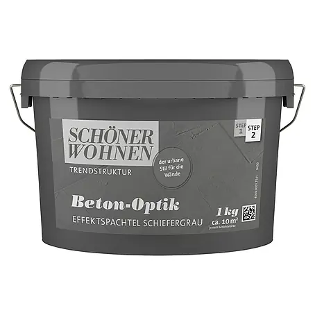 SCHÖNER WOHNEN-Farbe Trendstruktur Effektspachtel Beton-Optik