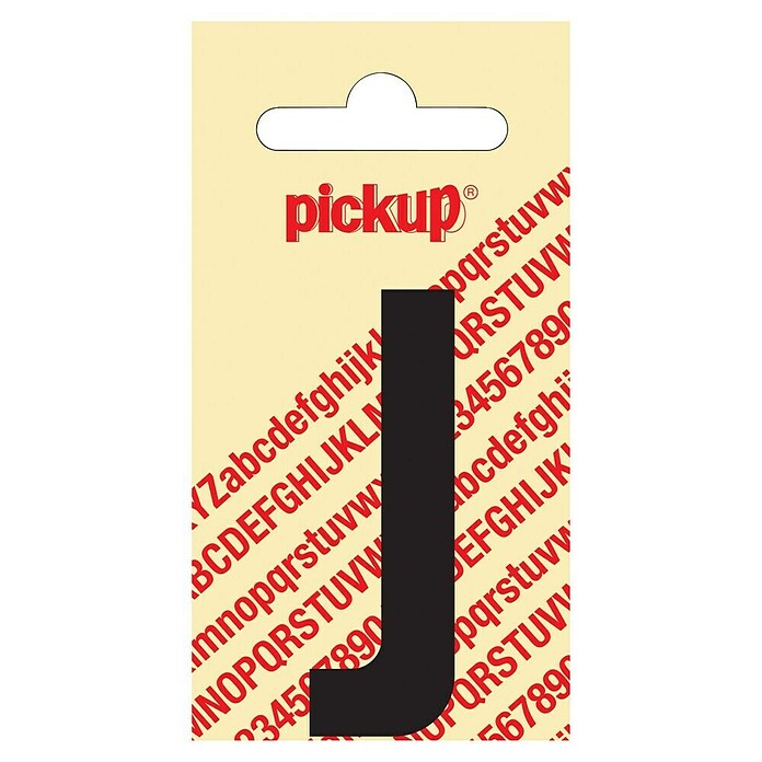 Pickup Aufkleber (Motiv: J, Schwarz, Höhe: 60 mm)