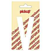 Pickup Etiqueta adhesiva (Motivo: V, Blanco, Altura: 90 mm)