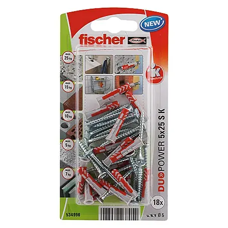 Fischer Duopower Surtido de tacos y tornillos