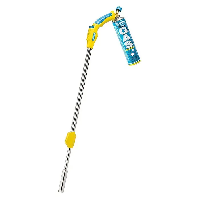 Gloria Unkrautvernichter Thermoflamm bio Comfort PLUS - Flammtemperatur: 1.000 °C, Piezo-Zündung - Unkrautbrenner Gloria Thermofix mit Gaskartusche, ideal für die einfache und schnelle Unkrautbeseitigung im Garten.