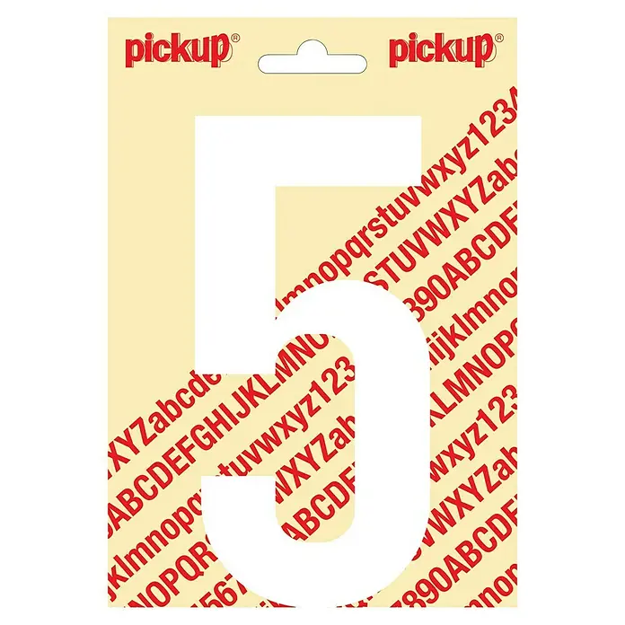 Pickup Aufkleber - Motiv: 5, Weiß, Höhe: 150 mm - Aufkleberbogen mit dem Buchstaben J in Weiß und umgeben von alphabetischen Mustern für eine dekorative Gestaltung.