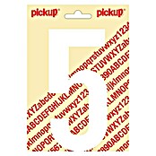 Pickup Sticker (Motief: 5, Wit, Hoogte: 150 mm)